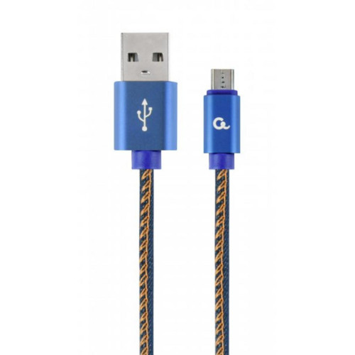 Дата кабель USB 2.0 Micro 5P to AM Cablexpert (CC-USB2J-AMmBM-1M-BL) – Cablexpert
