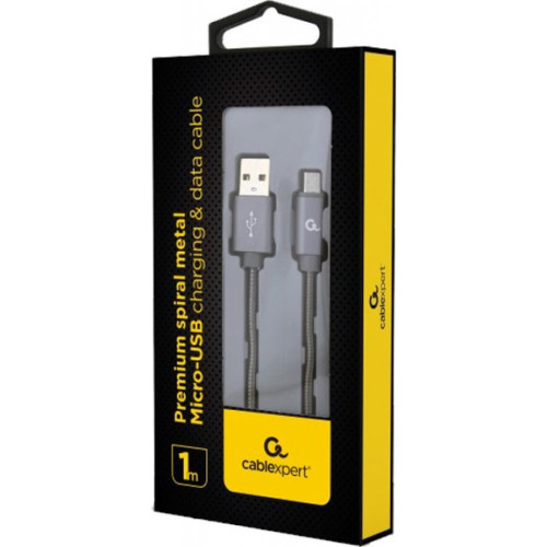Дата кабель USB 2.0 Micro 5P to AM Cablexpert (CC-USB2S-AMmBM-1M-BG) – Cablexpert (вид 1)