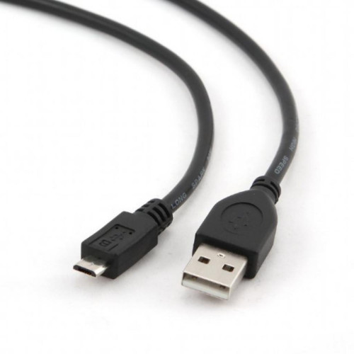 Дата кабель USB 2.0 AM to Micro 5P 0.1m Cablexpert (CCP-mUSB2-AMBM-0.1M) – Cablexpert (вид 1)