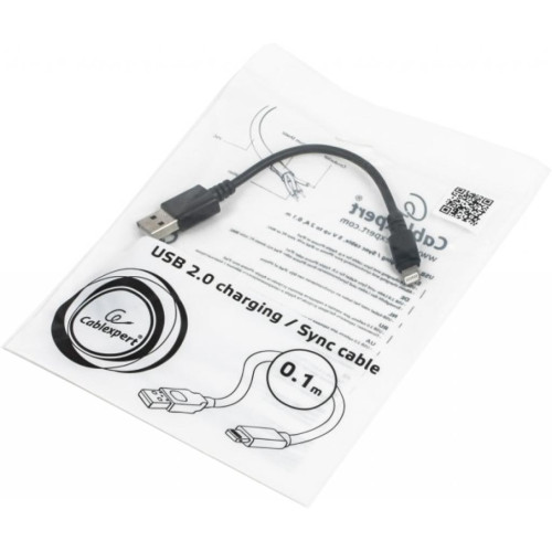 Дата кабель USB 2.0 AM to Lightning 0.1m Cablexpert (CC-USB2-AMLM-0.1M) – Cablexpert (вид 1)
