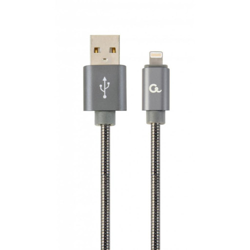Дата кабель USB 2.0 AM to Lightning 1.0m Cablexpert (CC-USB2S-AMLM-1M-BG) – Cablexpert