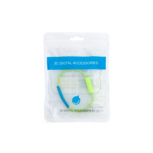 Дата кабель USB 2.0 AM to Micro 5P 0.2m браслет green Extradigital (KBU1782) – EXTRADIGITAL (вид 1)