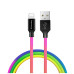 Дата кабель USB 2.0 AM to Lightning 1.0m multicolor ColorWay (CW-CBUL016-MC) – ColorWay