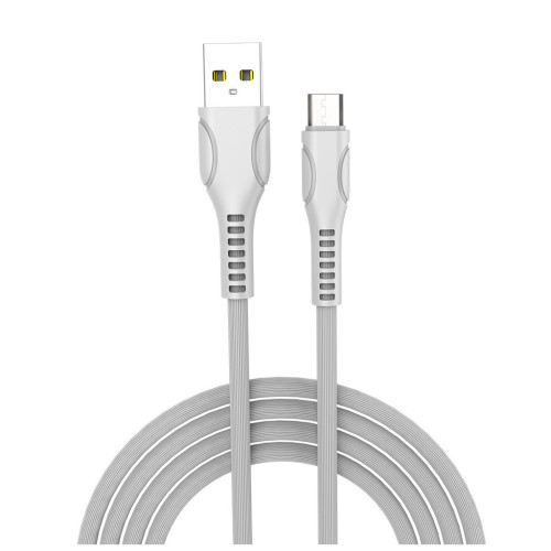 Дата кабель USB 2.0 AM to Micro 5P 1.0m line-drawing white ColorWay (CW-CBUM028-WH) – ColorWay