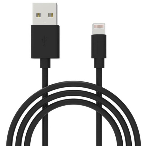 Дата кабель USB 2.0 AM to Lightning 1.0m Cu, 2.1А, Black Grand-X (PL01B) – Grand-X