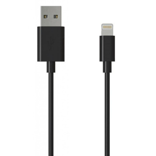 Дата кабель USB 2.0 AM to Lightning 1.0m Cu, 2.1А, Black Grand-X (PL01B) – Grand-X (вид 1)