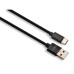 Дата кабель USB 2.0 AM to Type-C 1m nylon black Vinga (VCPDCTCNB1BK) – Vinga