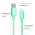 Дата кабель USB 2.0 AM to Lightning mint ColorWay (CW-CBUL004-MT) – ColorWay (вид 1)