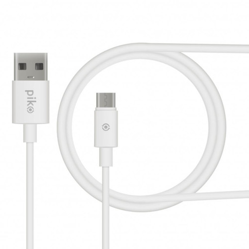 Дата кабель USB 2.0 AM to Micro 5P 1.2m white Piko (1283126496172) – Piko