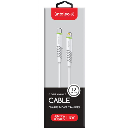 Дата кабель USB-C to Lightning 18W 1,2m CBFLEXTL1 white Intaleo (1283126504099) – Intaleo (вид 1)