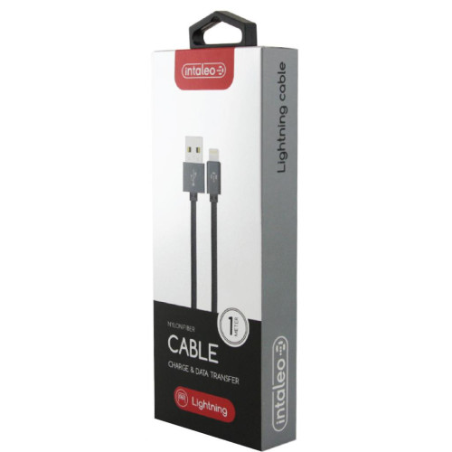 Дата кабель USB 2.0 AM to Lightning 1.0m CBGNYL1 grey Intaleo (1283126477652) – Intaleo (вид 1)