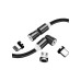 Дата кабель USB 2.0 AM to Lightning + Micro 5P + Type-C 1.0m Magnetic Ro ColorWay (CW-CBUU037-BK) – ColorWay (вид 1)