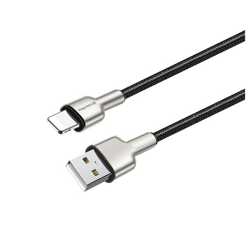 Дата кабель USB 2.0 AM to Lightning 1.0m head metal black ColorWay (CW-CBUL046-BK) – ColorWay