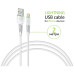 Дата кабель USB 2.0 AM to Lightning 2.0m CBFLEXL2 white Intaleo (1283126521416) – Intaleo (вид 2)