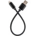 Дата кабель USB 2.0 AM to Lightning 0.2m black Dengos (NTK-L-SHRT-BLACK) – DENGOS