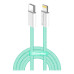 Дата кабель USB-C to Lightning 1.0m 27W green ColorWay (CW-CBPDCL061-G) – ColorWay