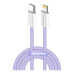 Дата кабель USB-C to Lightning 1.0m 27W purple ColorWay (CW-CBPDCL061-PU) – ColorWay