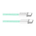 Дата кабель USB-C to USB-C 1.0m 60W 3.0А green ColorWay (CW-CBPDCC061-G) – ColorWay (вид 2)