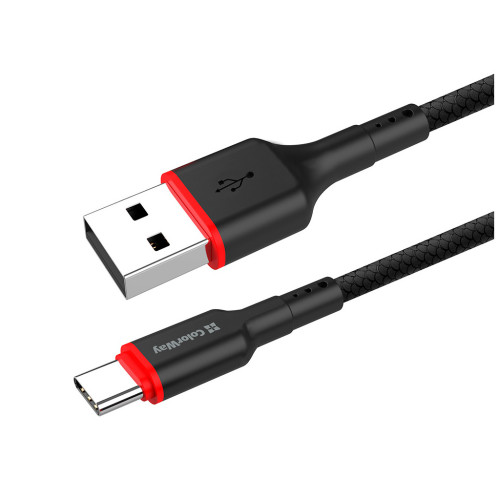 Дата кабель USB-C to USB-C 1.0m 2.4А black ColorWay (CW-CBUC064-BK) – ColorWay