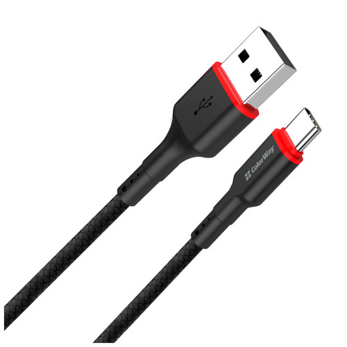 Дата кабель USB-C to USB-C 1.0m 2.4А black ColorWay (CW-CBUC064-BK) – ColorWay (вид 2)