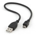Дата кабель USB 2.0 AM to Mini 5P 0.3m Cablexpert (CCP-USB2-AM5P-1) – Cablexpert