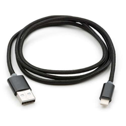 Дата кабель USB 2.0 AM to Lightning 1m LED black Vinga (VCPDCLLED1BK) – Vinga (вид 1)
