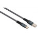 Дата кабель USB 2.0 AM to Type-C 1m flat nylon gray Vinga (VCPDCTCFNB1GR) – Vinga