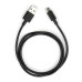 Дата кабель USB 2.0 AM to Type-C PVC 1m black Vinga (VCPDCTC1BK) – Vinga