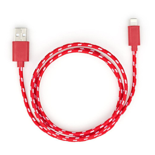 Дата кабель USB 2.0 AM to Lightning 2color nylon 1m red Vinga (VCPDCLNB31R) – Vinga