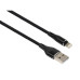Дата кабель USB 2.0 AM to Lightning 1.0m cylindric nylon back Vinga (VCPDCLCANB1BK) – Vinga