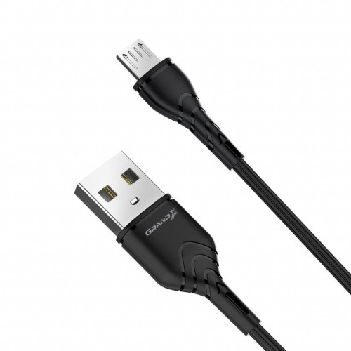 Дата кабель USB 2.0 AM to Micro 5P 1.0m Grand-X (PM-03B) – Grand-X (вид 1)