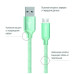 Дата кабель USB 2.0 AM to Micro 5P 1.0m mint ColorWay (CW-CBUM002-MT) – ColorWay (вид 1)