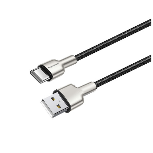 Дата кабель USB 2.0 AM to Type-C 1.0m head metal black ColorWay (CW-CBUC046-BK) – ColorWay