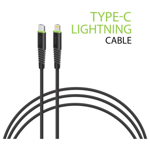 Дата кабель USB-C to Lightning 1.2m CBFLEXTL1 18W black Intaleo (1283126542459) – Intaleo
