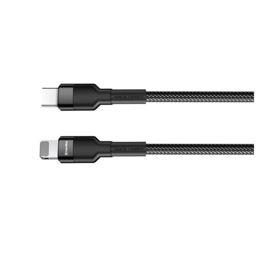 Дата кабель USB-C to Lightning 0.3m 3А black ColorWay (CW-CBPDCL054-BK) – ColorWay
