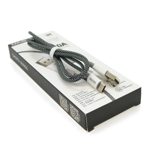 Дата кабель USB 2.0 AM to Lightning 1.0m KSC-028 JINDIAN Black 2.4A iKAKU (KSC-028-B-L) – iKAKU