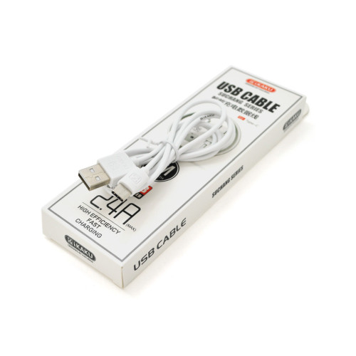 Дата кабель USB 2.0 AM to Lightning 1.0m KSC-060 SUCHANG White 2.4А iKAKU (KSC-060-L) – iKAKU