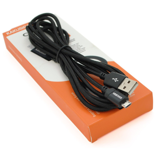 Дата кабель USB 2.0 AM to Micro 5P 2.0m KSC-698 XIANGSU Black iKAKU (KSC-698-M) – iKAKU