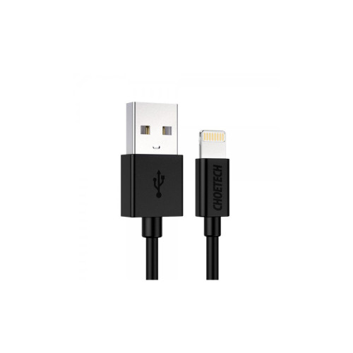 Дата кабель USB 2.0 AM to Lightning 1.8m 2.1A MFI Black Choetech (IP0027-BK) – Choetech
