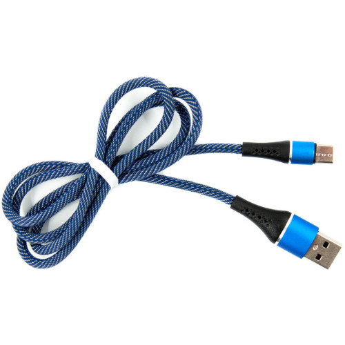 Дата кабель USB 2.0 AM to Type-C 1.0m blue Dengos (NTK-TC-MT-JEANS) – DENGOS (вид 1)