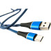 Дата кабель USB 2.0 AM to Type-C 1.0m blue Dengos (NTK-TC-MT-JEANS) – DENGOS (вид 2)