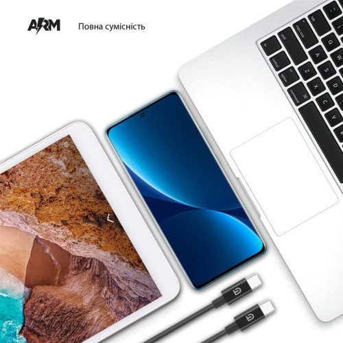 Дата кабель USB-C to USB-C 1.2.0m ABMM093BL black Armorstandart (ARM64371) – Armorstandart (вид 1)