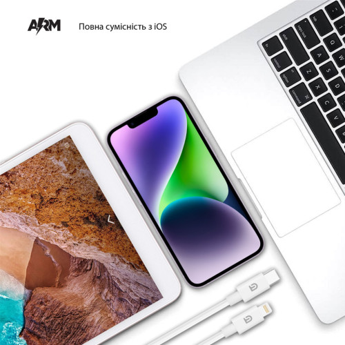 Дата кабель USB-C to Lightning 1.2m AMQGJ2L white Armorstandart (ARM64296) – Armorstandart (вид 1)