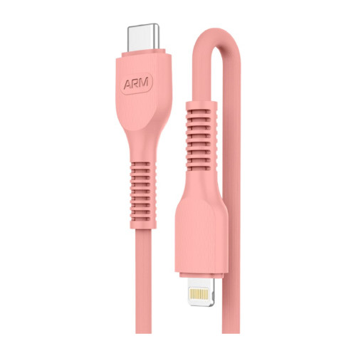 Дата кабель USB-C to Lightning 1.0m AR88 3A Peach Armorstandart (ARM65289) – Armorstandart