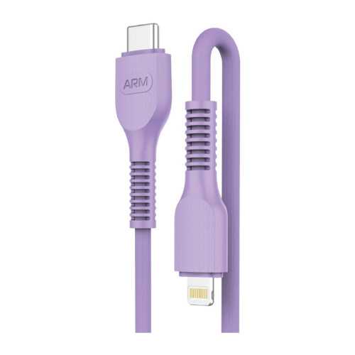 Дата кабель USB-C to Lightning 1.0m AR88 3A Purple Armorstandart (ARM65290) – Armorstandart
