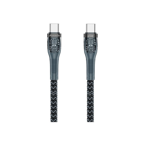 Дата кабель USB-C to USB-C 1.3m Lotto PD-B89CC Black Proda (PD-B89 (C-C)-BK) – Proda