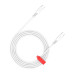 Дата кабель USB-C to USB-C 2.0m CC100SC 100W 2m White Canyon (CNS-CC100SC20W) – CANYON