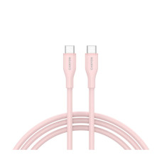 Дата кабель USB-C to USB-C 1.0m CC60SC10 60W Silicon Pink Sand Canyon (CNS-CC60SC10PS)