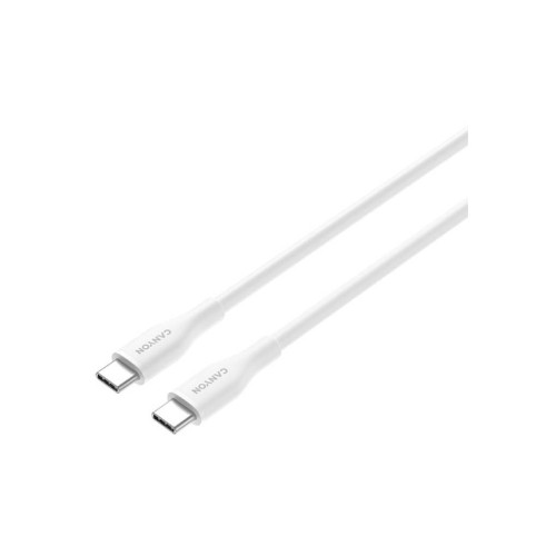 Дата кабель USB-C to USB-C 1.0m CC60SC10 60W Silicon White Canyon (CNS-CC60SC10W) – CANYON (вид 2)