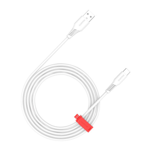 Дата кабель USB 2.0 AM to Type-C 1.2m AC18SC 18W White Canyon (CNS-AC18SC12W) – CANYON